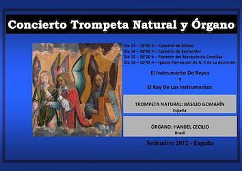4 * DUO REGIA SYMPHONIA MUSICAE – I CYCLE OF CONCERTS OF THE DUO – PARISH CHURCH OF N. S. THE ASSUMPTION -Spain * With Handel Cecilio & Basilio Gomarín – 2012